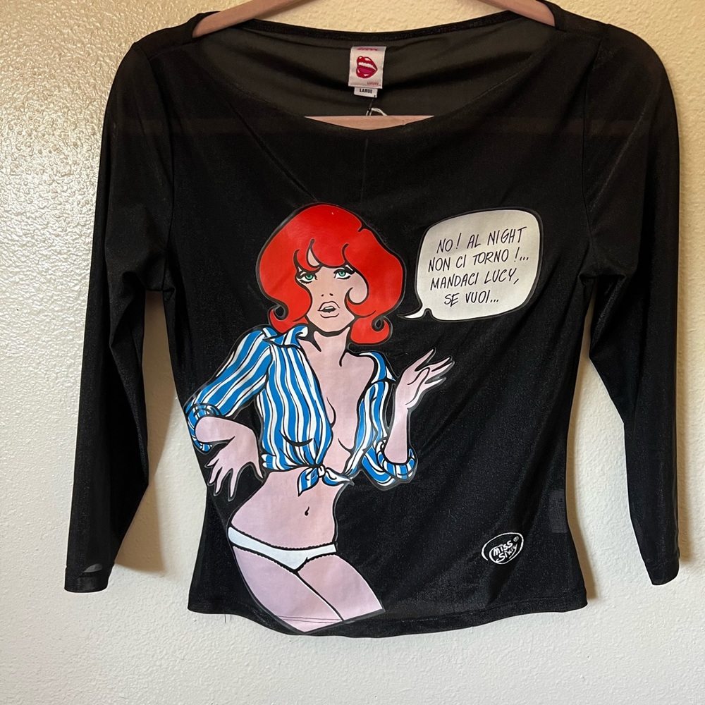 miss sixty graphic long sleeve